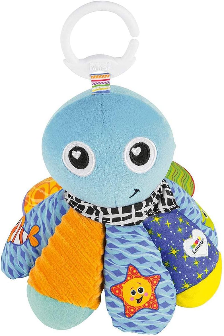 LAMAZE Salty Sam Octopus Clip On Baby Pram Toy Newborn Sensory Multi