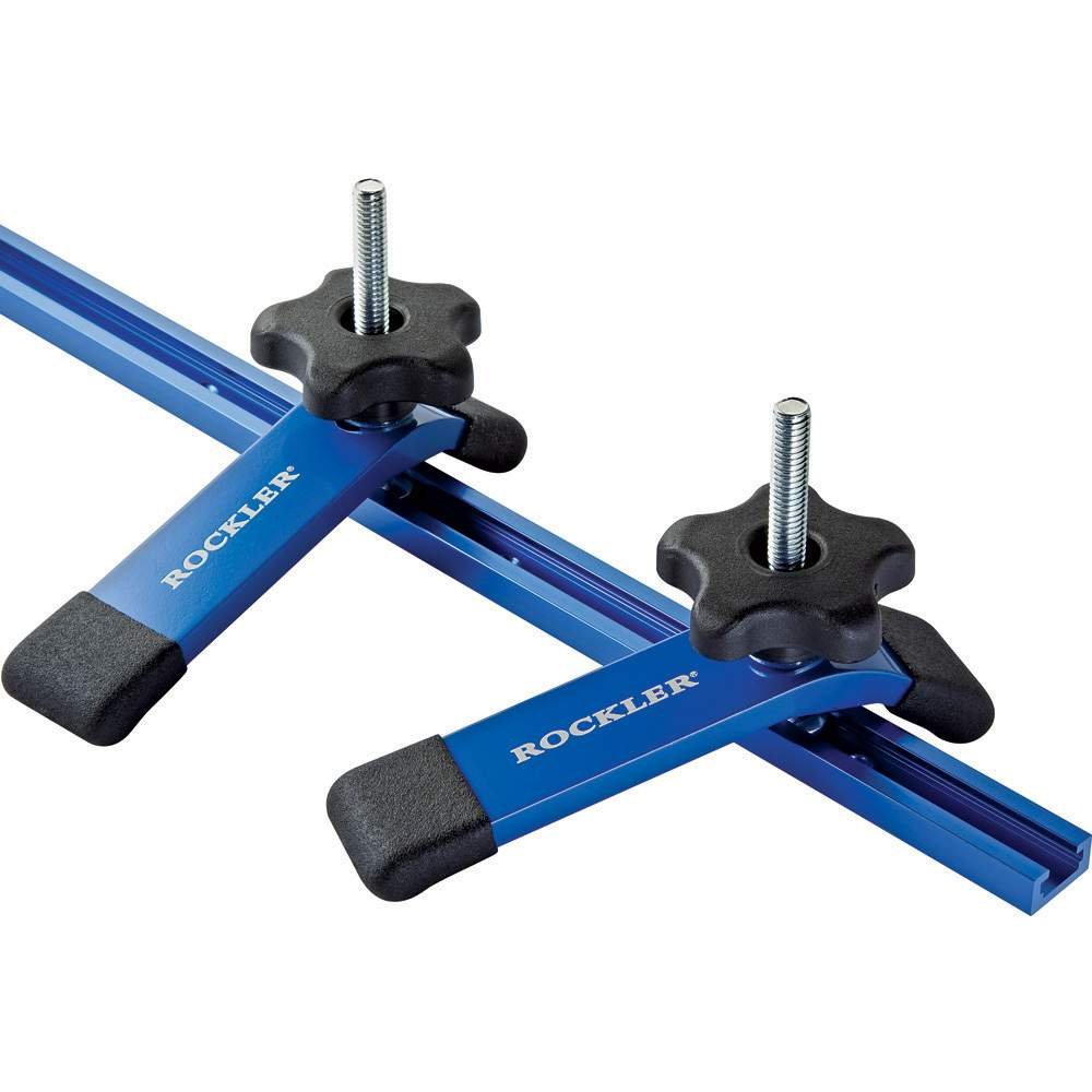 Rockler Clamps & T Tracks Woodworking Kit (48”) Aluminum TTrack Hold