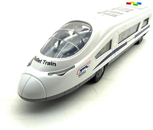 PETIT TOYS Amazing Friction Powered Mumbai Bullet Train Toy with Light and Sound Effects