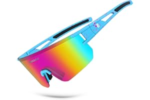 BOLLFO Cycling Sunglasses, UV 400 Eye Protection Polarized Eyewear for Men Women