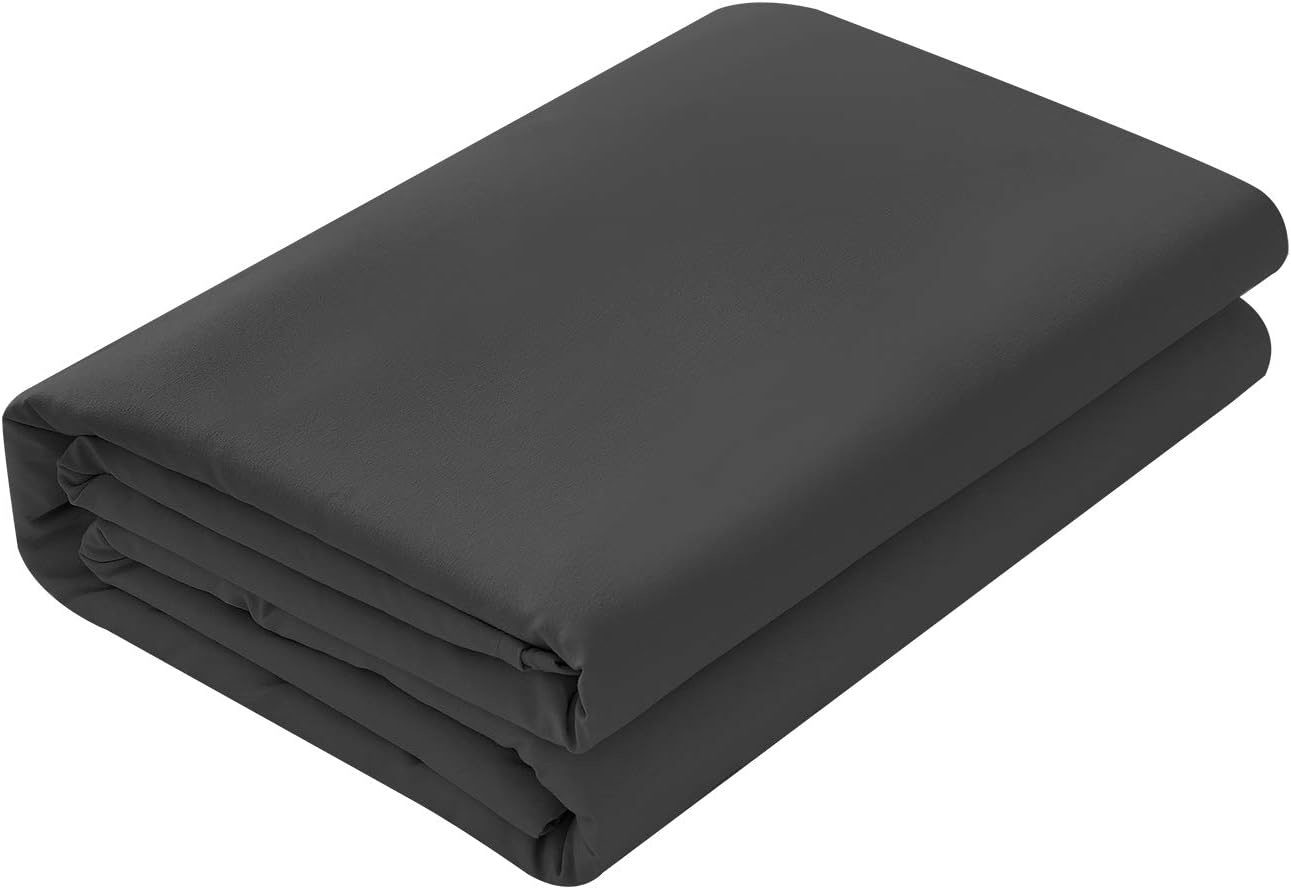 BASIC CHOICE Flat Sheet, Breathable, Extra Soft Microfiber 2000 Bedding Top Sheet - Wrinkle, Fade, Stain Resistant - Hypoallergenic - (Black, Twin): Home & Kitchen