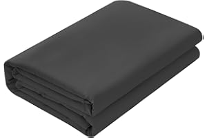 Basic Choice Flat Sheet, Breathable, Extra Soft Microfiber Bedding Top Sheet, Standard 100 by Oeko-Tex - Black, Queen