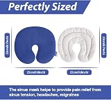 NEWGO Face Heating Mask for Sinus For Dry Eyes Hot Cold Therapy Blue view 5