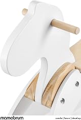 Mamabrum Wooden Rocking Horse White Classic Rocker Toy Child 1+ Year 50kg view 6