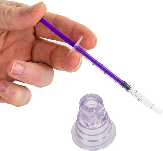 10x Small 1ml Oral Fluid Medicine Syringes & Bottles Accurate Dose Tool for Babies & Children