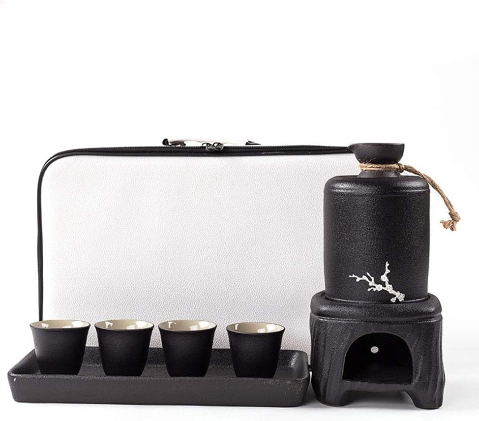 BBFZ Sake Set Sake Set with Warmer, Ceramic Sake Set