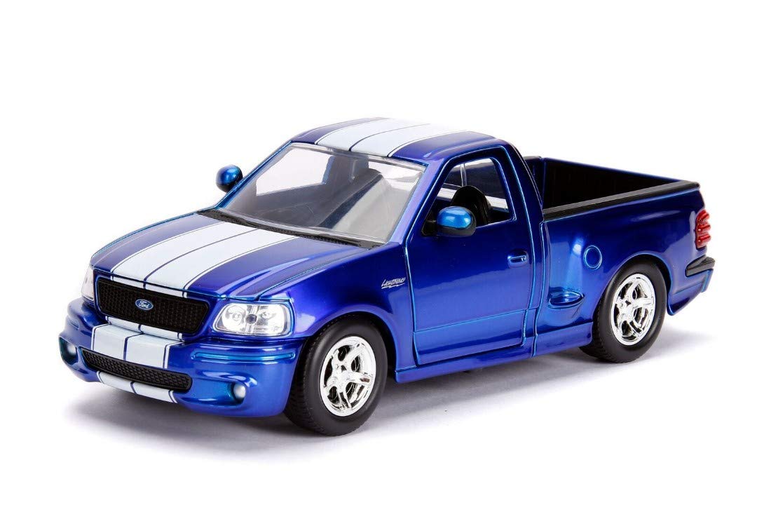 Jada 1:24 W/B - Metals - Just Trucks - 1999 Ford F-150 SVT Lightning (Candy Blue)