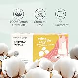 POMPOM LIFE Disposable Face Towels 100 Count 7.9 x 7.9 inches Cotton view 2