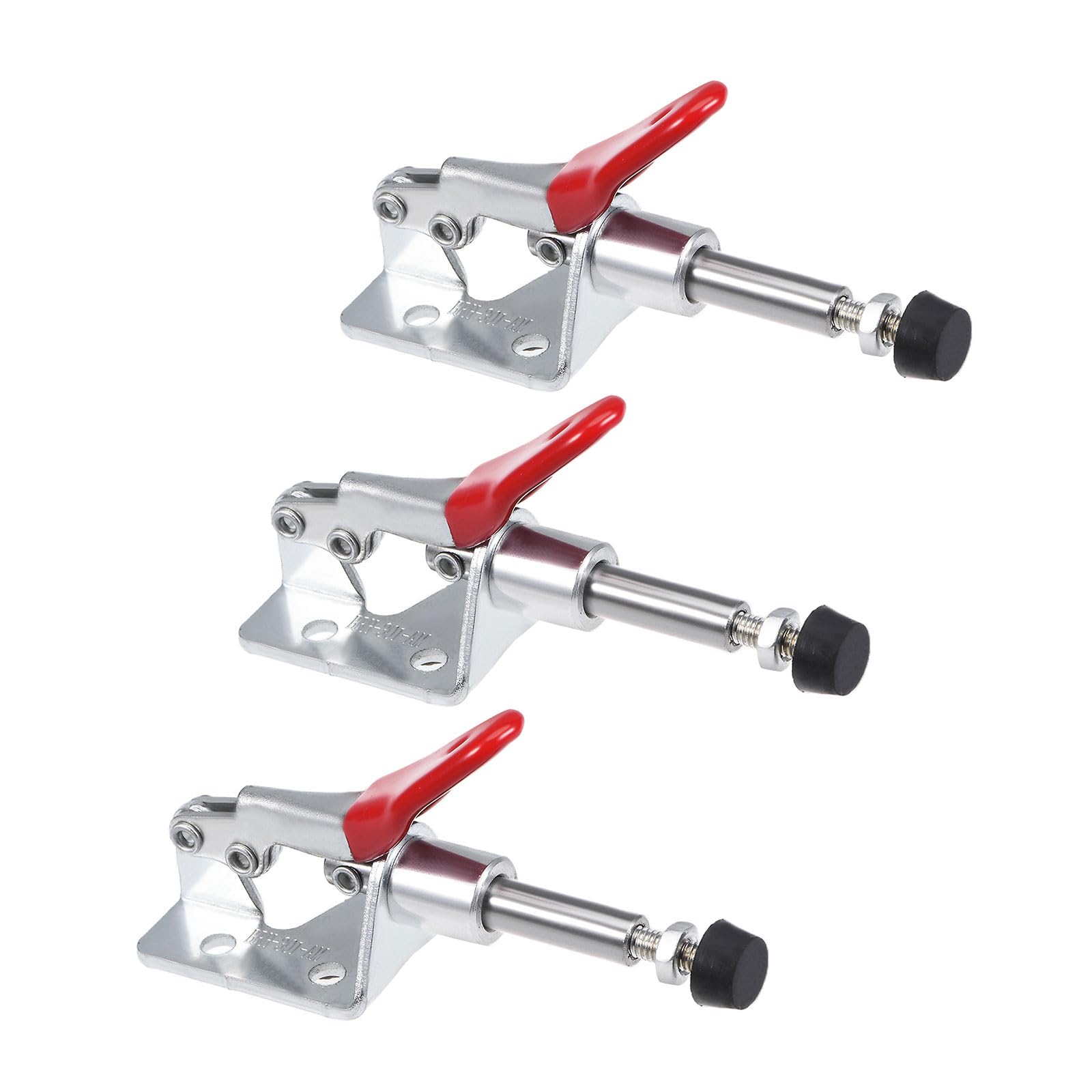 CoCud Toggle Clamp, BRH-301-AM 99Lbs Holding Capacity, Push Pull Action Quick Release Down Clamp Duty - (Applications: for Woodworking), 3-Pieces