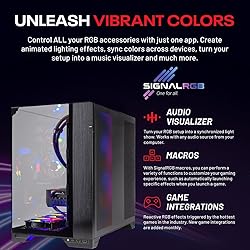 Skytech O11 Vision Gaming PC Desktop, Ryzen 7