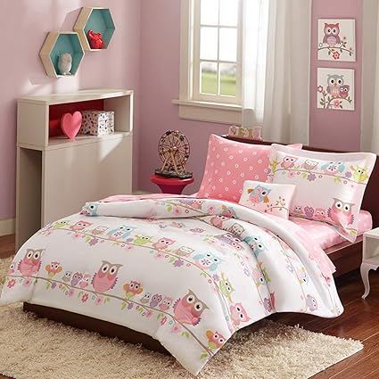 Amazon Com Kaputar Cute Pink Purple Blue Polka Dot Bed In A Bag