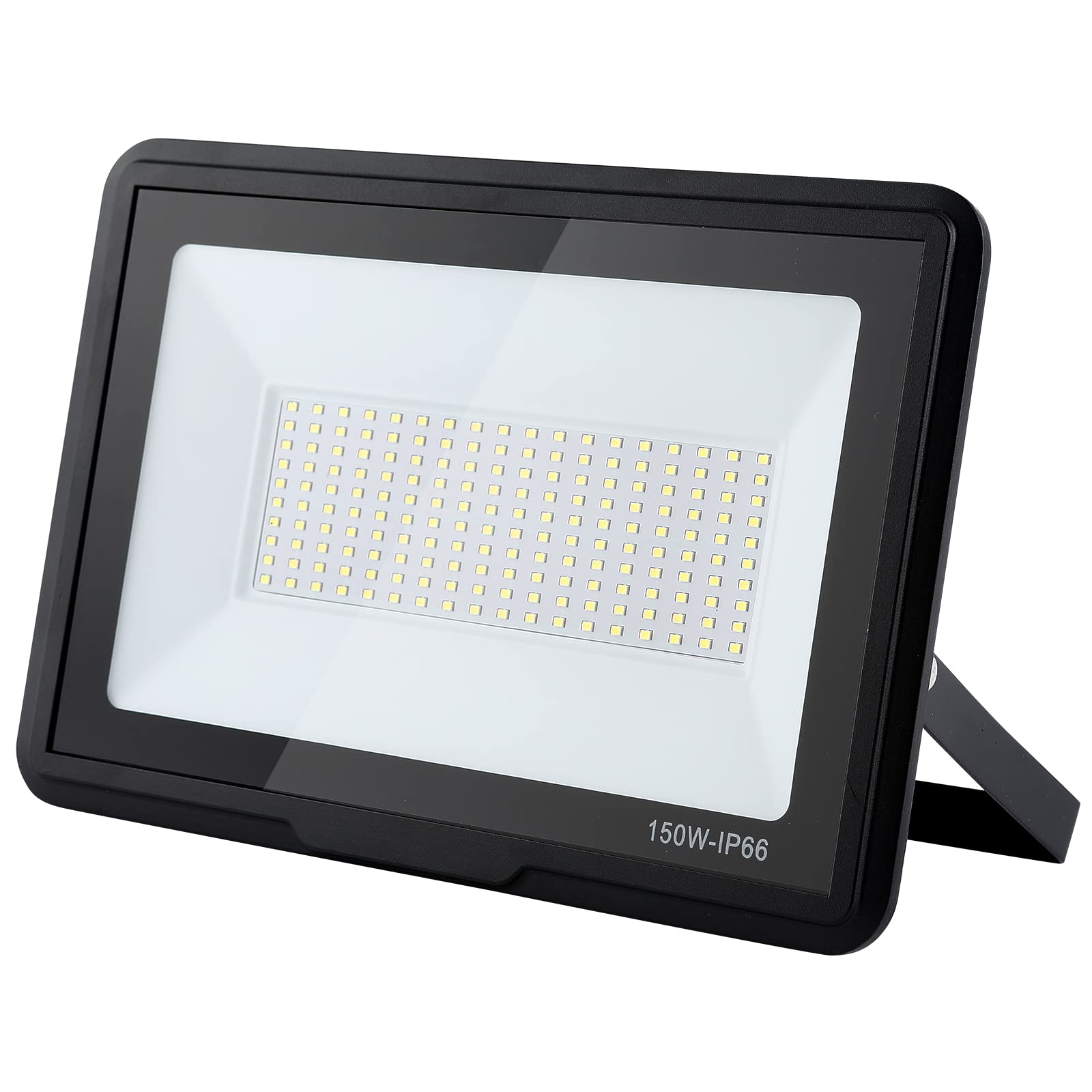 treoir LED Floodlight 150W, 15000LM Super Bright Flood Lights Outdoor, IP66 Waterproof 6000-6500K Cold White LED Spotlight Security Lights for Garden, Garage, Warehouse, Backyard, Playground (150W)