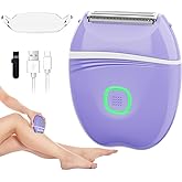 XYOUWEI Women Electric Shaver, Wet and Dry Bikini Trimmer for Women, Rechargeable Electric Razor for Legs, Face, Arm, Underarm, Bikini Area