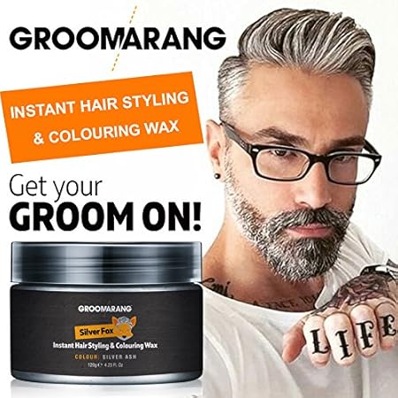Groomarang Silver Fox Instant Free Style Hair Styling Colouring
