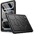 Poetic TurtleSkin Case for iPad Pro 11 Inch 2024 M4 5th Gen, Heavy Duty Shockproof Rugged Kids Friendly Drop Protection Silicone Cover Case, Black