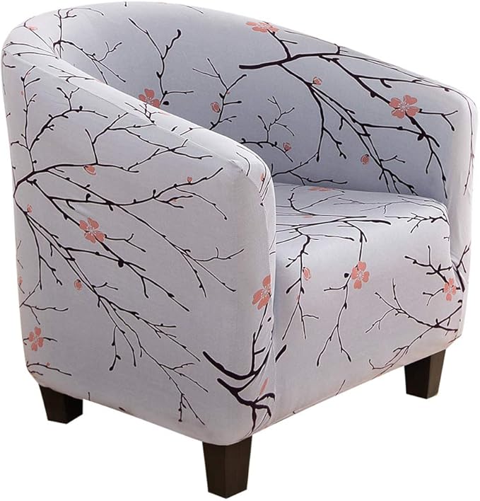 papasgix Tub Chair Slipcover for Armchairs 1 Piece, Printed Armchair