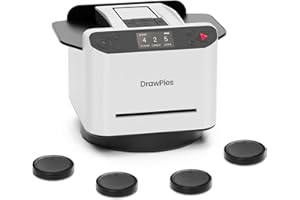 DrawPies Automatic Card shuffler and Dealer 2-in-1 Machine 2025, 1-12 Player, Rotatable 360°, Remote Card Calling, Ultra Quiet, Rechargeable, for Board Games and Poker, Casino Card, UNO (White)