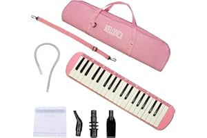 YCXYQ Pink - 37 Keys Melodica Professional Instrument Air Piano Soprano Style Keyboard Harmonium Instrument Suitable for Beginners and Music Lovers Portable Instruments, YCXYQUS0026