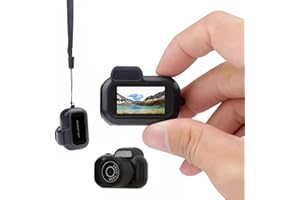 GUGXIOM Mini Keychain Camera, 1080P 2MP Mini Thumb Sized Camera Keychain, Micro Video Camera Camcorder, with 100 Mins Battery Life, for Students, Kids