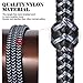 Cell-Tronics iScso55303 Micro USB Cable, Nylon Braided Tangle Free Data Sync Android Charging Power Cord High Speed USB 2.0 for Samsung/HTC/LG - 3 Piece