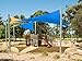 Cool Area Sun Shade Sail for Patio, Outdoor UV Block, Right Triangle 16'5'' X 16'5'' X 22'11'', Blue