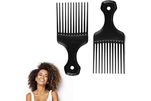 Superhairpieces Afro Hair Comb Detangling Brush for Afro Kinky Wavy Curly Coily Hair Afro Hair Braid Styling Hairdressing Too