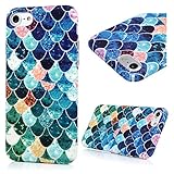 iPhone 7 Case (4.7 inch) - Full Edge Protective Hard PC Case Fluorescent Colorful Scales Glows in the Dark Lightweight Ultra Slim-Fit Texture Protective Cover by Badalink - Colorful Scales