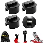 4PCS Jack Pad Adapter for BMW &amp; Mini, Pinch Weld Frame Rail Protector, Floor Jack Rubber Pads with Storage Bag, Jack Stand Puck Adapter Compatible with BMW 1 2 3 4 5 6 Series (Crescent Type)