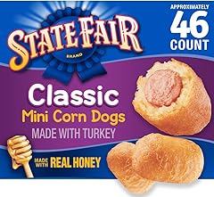 State Fair Classic Turkey Mini Corn Dogs Frozen Meal, 46 Count