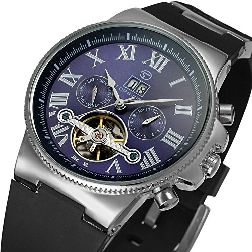Gosasa Men's Automatic Movt Tourbillion Wrist Watch With Blue Dial Gosasa Men's Automatic Movt Tourbillion Wrist Watch With Blue Dial