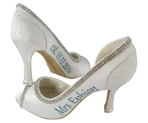 custom wedding heels