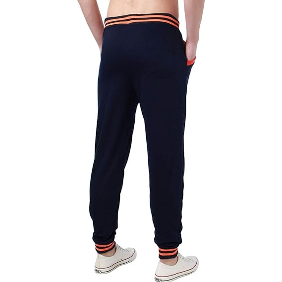 Loose Sport Joggers Elastic Waist Slacks Trousers Plain ...