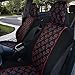 BDK Red Rose Car Seat Covers for Front Seats, 2 Pack – Flower Pattern Front Seat Cover Set with Matching Headrest, Sideless Design for Easy Installation, Fits Most Car Truck Van and SUV