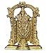 Purpledip Lord Tirupati Balaji Venkateswara Brass Statue For Home Temple, Office Desk Or Shop Puja-ghar