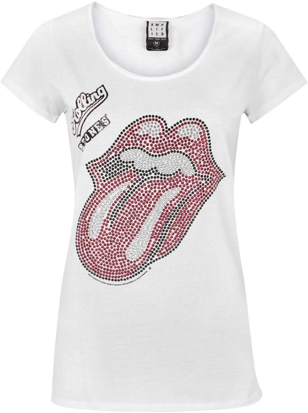 Amplified Rolling Stones Diamante Lick Women's T-Shirt