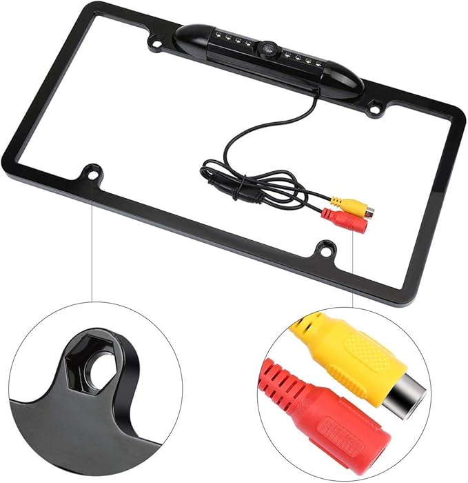 GTP Vehicle Backup Camera License Plate Frame Rear View