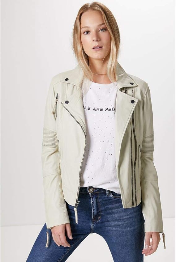 jaqueta de couro canal