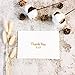 100 Thank You Cards Box Set With Gold Foil Embossed Designs | 4 x 6 Inches, Bulk Blank Note Cards With Envelopes and Gold Stickers | Perfect For Wedding, Bridal Shower, Baby Shower, and Business White