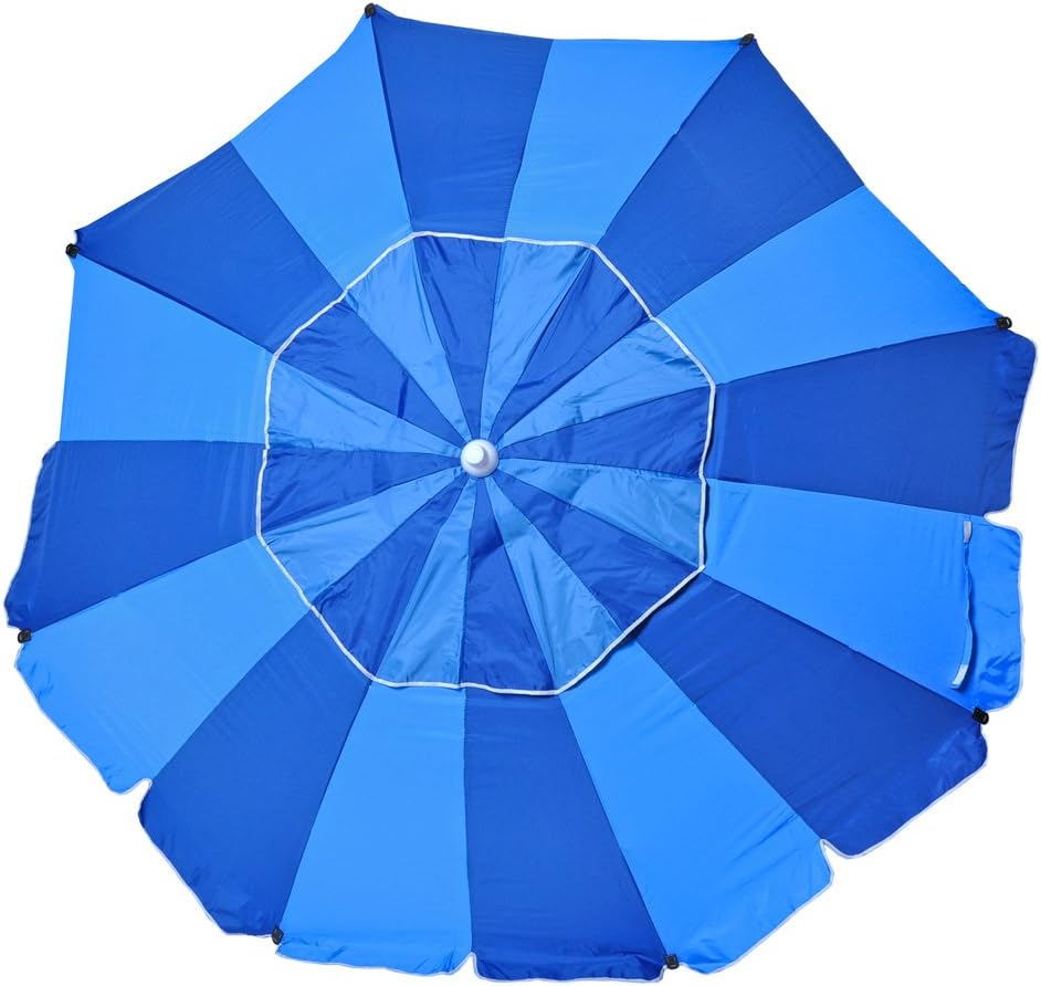 Shadezilla 7 ft Platinum Heavy Duty Beach Umbrella for