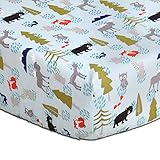 Woodland Dreams Cotton Baby Fitted Crib Sheet by The Peanut Shell