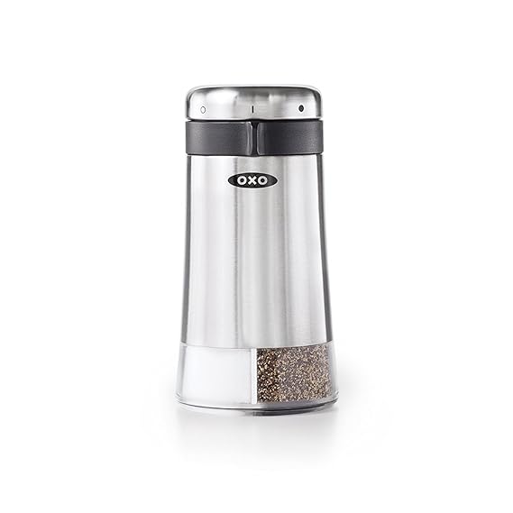 OXO Good Grips 2In1 Salt and Pepper Shaker, Stainless Steel Amazon