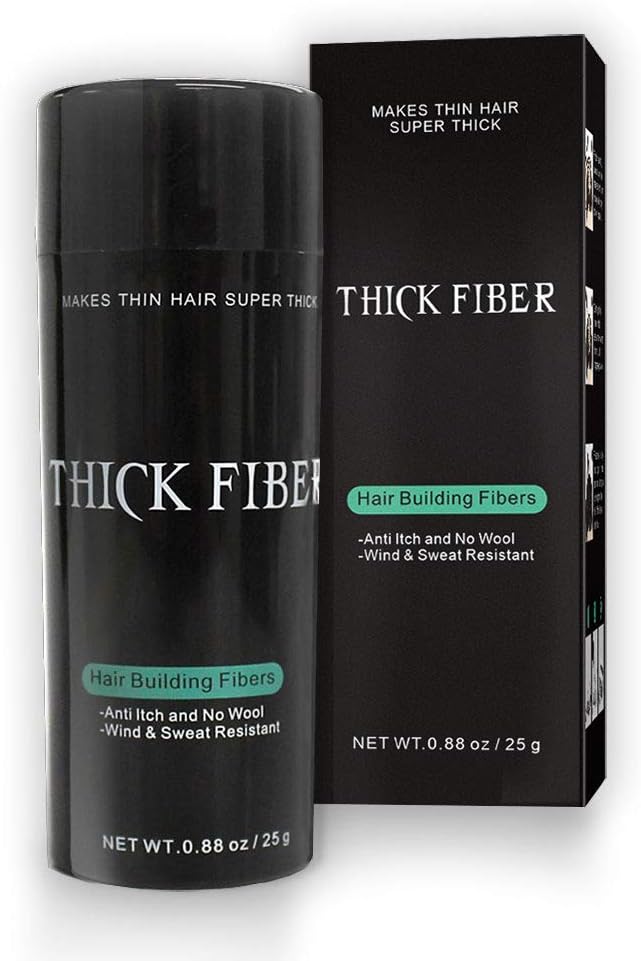 THICK FIBER Hair Fibres (Pack of 1 DARK BROWN), 25 g (Pack of 1)