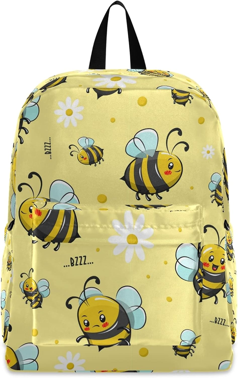 Cute Honey Bee Travel Laptop Backpack Cartoon Floral Honeybee Laptop