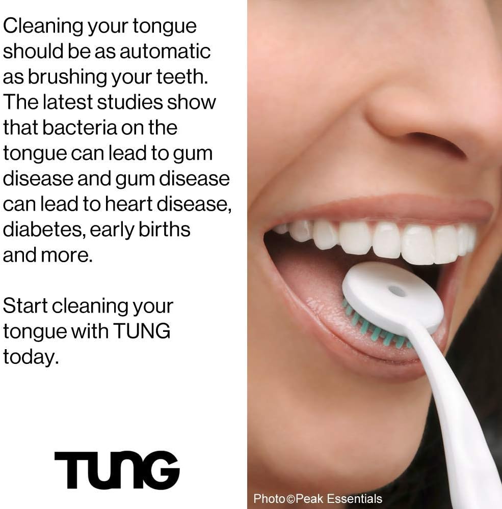 The Original TUNG Brush - 2 Pack - Tongue Cleaner (Colors Vary) : Tongue Cleaners : Health & Personal Care