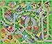 Large Cityscape Play Mat with Train Tracks, Buildings, and Roads for Cars, Trucks, and Trains