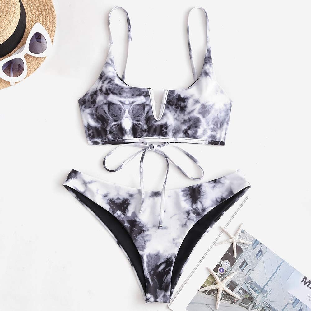 high cut cami bikini set