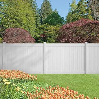 Amazon Com Dover 6 Ft H X 8 Ft W Vinyl Privacy Fence Panel Kit