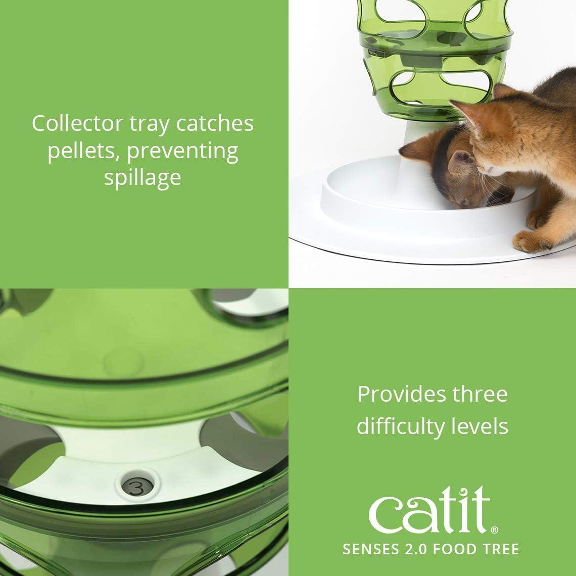 Catit Senses 2.0 Food Tree – Interactive Cat Toy : Outdoor And Patio Products : Pet Supplies