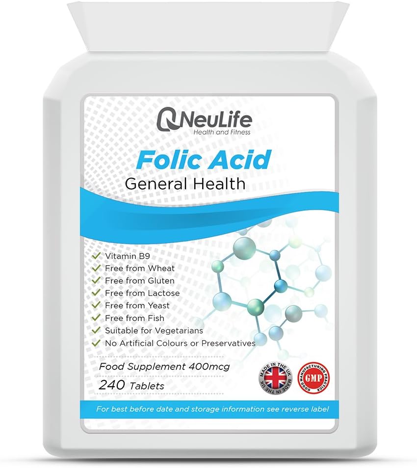 Folic Acid 400mcg x 240 Tablets | Pregnancy Care | Neulife Health & Fitness Supplements