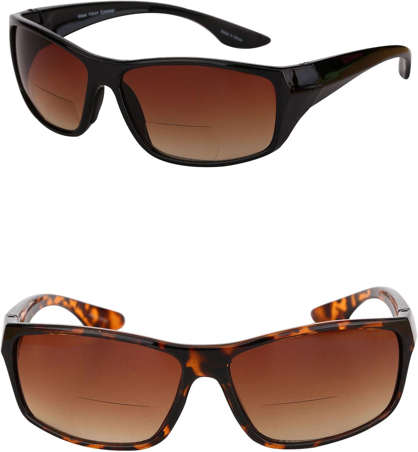 'The Driver' 2 Pair of Unisex Bifocal Sunglasses Featuring High Definition Amber Lenses